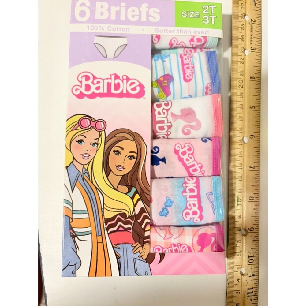 Barbie girls briefs 6 pk size 2T/3T